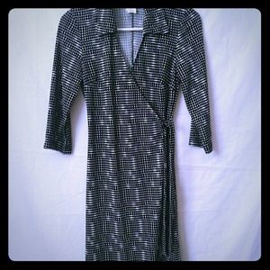 City Triangles Black White Career Dress